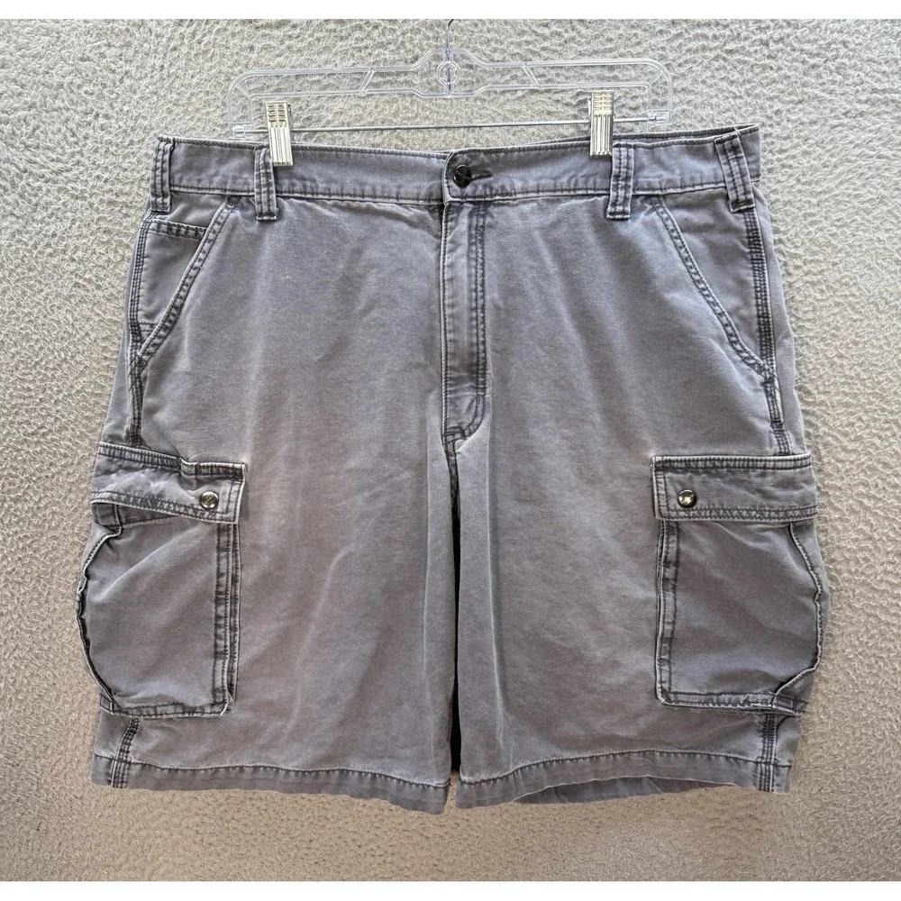 Carhartt Shorts Mens 40‎ Gray Duck Canvas Rugged Cargo Workwear Chore Grunge
